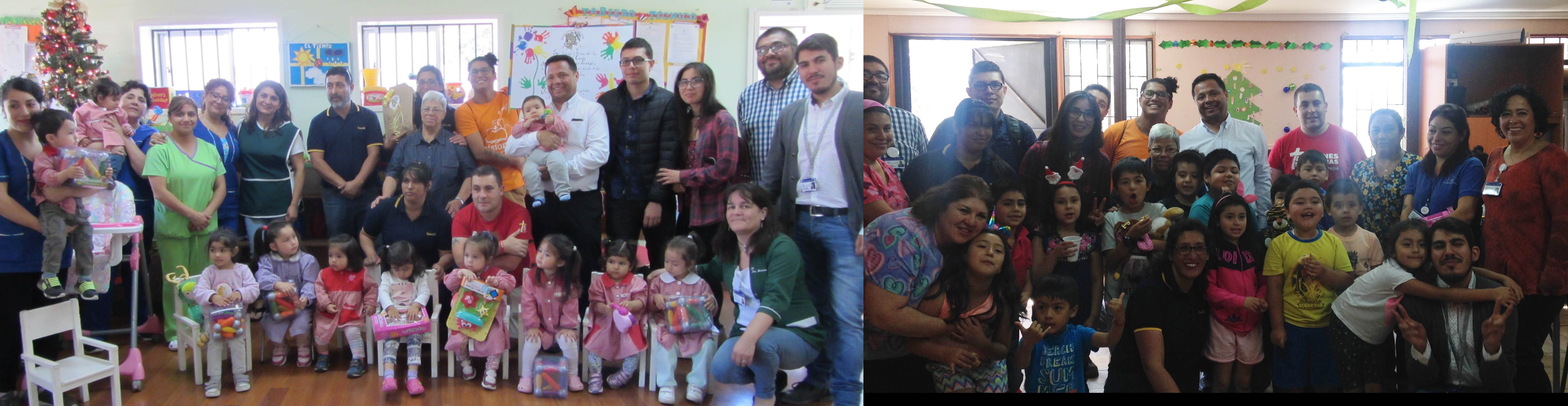 Pastoral DUOC UC entrega alegría y presentes a niños HEP