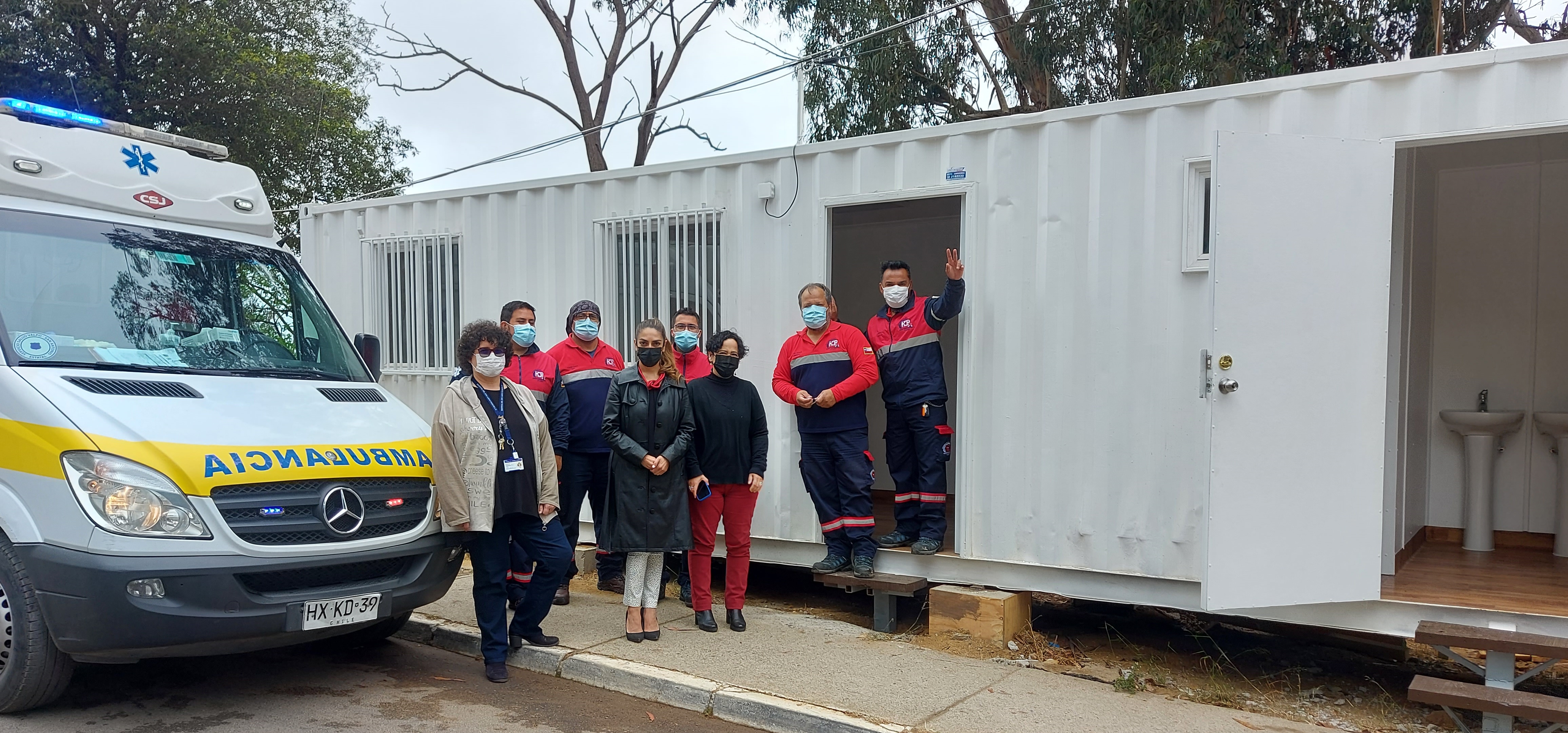 Entrega de nuevas dependencias para personal de Servicio Ambulancias HEP
