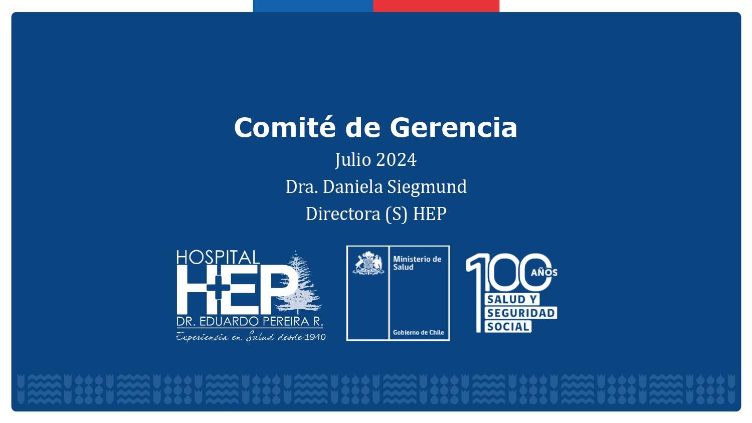 CUENTA MES DE JULIO 2024 DE DIRECCIÓN HEP A COMITÉ DE GERENCIA
